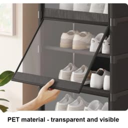Shoe Rack-Shoe Storage Cabinet Vertical Shoe Organizer for Closet Entryway Corner Bedroom- Stackable DIY Narrow Shoe Shelv