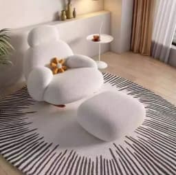 Rocking chair lazy sofa comfortable minimalist style living room leisure chair simple light luxury advanced