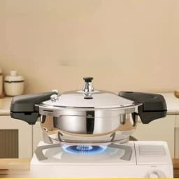304 Stainless Steel Pressure Cooker Mini Pressure Pot Outdoor Quick Cooking Pot for Induction Ceramic Stove Gas Heating
