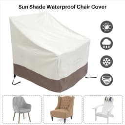 AT13 3 Pack Patio Adirondack Chair Cover 31X33x36 Inch Heavy Duty Outdoor Patio Chair Cover 420D, Waterproof Outdoor Lawn