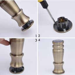 Onuobao 4pcs Furniture Leg Extra Thick Aluminum Alloy European Sofa Leg With Screw for Sofa Table Cabinet Coffee Desk