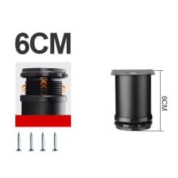1Pcs 6cm-30CM Furniture Adjustable Cabinet Legs Stainless Steel Furniture Legs Cabinet Table Sofa Bed Feet Furniture Feet