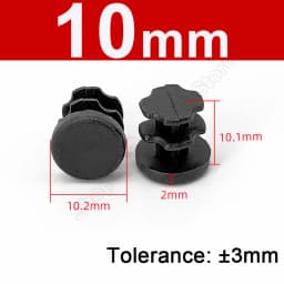 Round Plastic Blanking End Cap 10/12/13/14/15/19/20/22/27/28-140mm Chair Table Feet Cover Tube Pipe Insert Plugs Bungs Stoppers