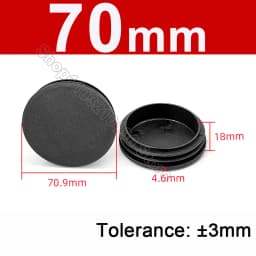 Round Plastic Blanking End Cap 10/12/13/14/15/19/20/22/27/28-140mm Chair Table Feet Cover Tube Pipe Insert Plugs Bungs Stoppers