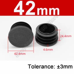 Round Plastic Blanking End Cap 10/12/13/14/15/19/20/22/27/28-140mm Chair Table Feet Cover Tube Pipe Insert Plugs Bungs Stoppers