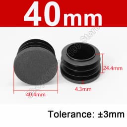 Round Plastic Blanking End Cap 10/12/13/14/15/19/20/22/27/28-140mm Chair Table Feet Cover Tube Pipe Insert Plugs Bungs Stoppers