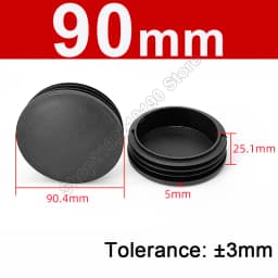 Round Plastic Blanking End Cap 10/12/13/14/15/19/20/22/27/28-140mm Chair Table Feet Cover Tube Pipe Insert Plugs Bungs Stoppers