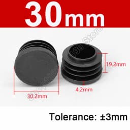 Round Plastic Blanking End Cap 10/12/13/14/15/19/20/22/27/28-140mm Chair Table Feet Cover Tube Pipe Insert Plugs Bungs Stoppers