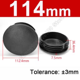 Round Plastic Blanking End Cap 10/12/13/14/15/19/20/22/27/28-140mm Chair Table Feet Cover Tube Pipe Insert Plugs Bungs Stoppers