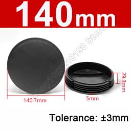 Round Plastic Blanking End Cap 10/12/13/14/15/19/20/22/27/28-140mm Chair Table Feet Cover Tube Pipe Insert Plugs Bungs Stoppers