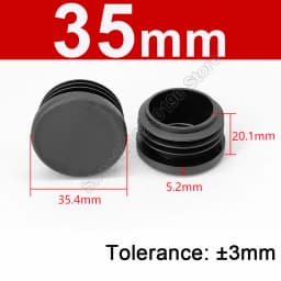 Round Plastic Blanking End Cap 10/12/13/14/15/19/20/22/27/28-140mm Chair Table Feet Cover Tube Pipe Insert Plugs Bungs Stoppers