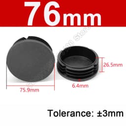 Round Plastic Blanking End Cap 10/12/13/14/15/19/20/22/27/28-140mm Chair Table Feet Cover Tube Pipe Insert Plugs Bungs Stoppers
