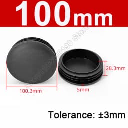 Round Plastic Blanking End Cap 10/12/13/14/15/19/20/22/27/28-140mm Chair Table Feet Cover Tube Pipe Insert Plugs Bungs Stoppers