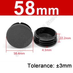 Round Plastic Blanking End Cap 10/12/13/14/15/19/20/22/27/28-140mm Chair Table Feet Cover Tube Pipe Insert Plugs Bungs Stoppers