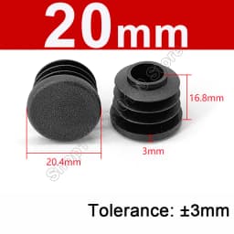 Round Plastic Blanking End Cap 10/12/13/14/15/19/20/22/27/28-140mm Chair Table Feet Cover Tube Pipe Insert Plugs Bungs Stoppers