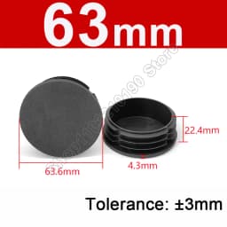 Round Plastic Blanking End Cap 10/12/13/14/15/19/20/22/27/28-140mm Chair Table Feet Cover Tube Pipe Insert Plugs Bungs Stoppers