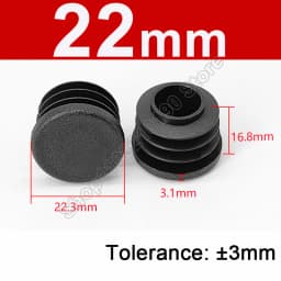 Round Plastic Blanking End Cap 10/12/13/14/15/19/20/22/27/28-140mm Chair Table Feet Cover Tube Pipe Insert Plugs Bungs Stoppers