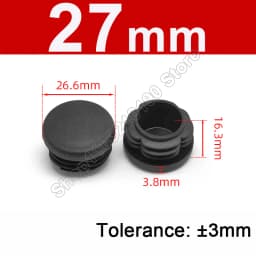 Round Plastic Blanking End Cap 10/12/13/14/15/19/20/22/27/28-140mm Chair Table Feet Cover Tube Pipe Insert Plugs Bungs Stoppers