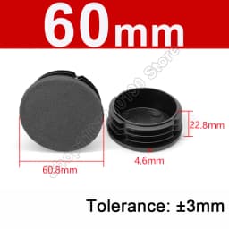 Round Plastic Blanking End Cap 10/12/13/14/15/19/20/22/27/28-140mm Chair Table Feet Cover Tube Pipe Insert Plugs Bungs Stoppers