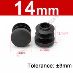 Round Plastic Blanking End Cap 10/12/13/14/15/19/20/22/27/28-140mm Chair Table Feet Cover Tube Pipe Insert Plugs Bungs Stoppers