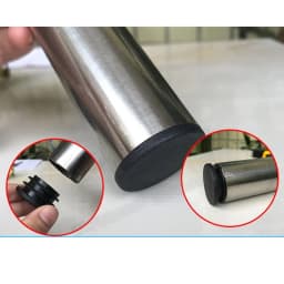 Dia 16 19 25 28 32 35mm Black Curved Round Pipe Plug Cushion Chair Stool Plug Rubber Stopper Tube Cover