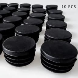 10 Pcs 19mm Round Plastic Hole Plugs Caps ,Inserts for Metal Tubing, Hardware Plugs, Fences, Glide Protection from Chair