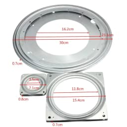 3 inch Heavy Metal Bearing Rotating Swivel-Turntable Plate for Corner Cabinets For TV Rack Desk Table Smoothly Square/Round