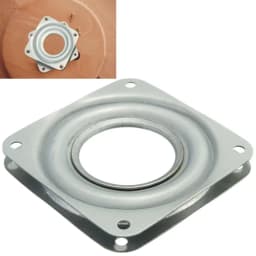 3 inch Heavy Metal Bearing Rotating Swivel-Turntable Plate for Corner Cabinets For TV Rack Desk Table Smoothly Square/Round