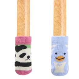 4Pcs Cartoon Table Foot Socks Chair Leg Covers Floor Protectors Non-Slip Knitting Socks For Furniture Cartoon Home Decor