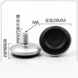 4Pcs Steel Furniture Legs Anti-slip Base Table Cabinet Leg Pad Adjustable Leveling Feet Leveler M6 M8 M10 Screw