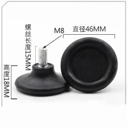 4Pcs Steel Furniture Legs Anti-slip Base Table Cabinet Leg Pad Adjustable Leveling Feet Leveler M6 M8 M10 Screw