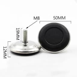 4Pcs Steel Furniture Legs Anti-slip Base Table Cabinet Leg Pad Adjustable Leveling Feet Leveler M6 M8 M10 Screw