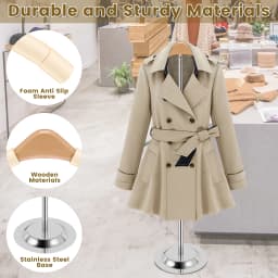 Coat Rack 40-70cm Height Adjustable Clothes Racks Multifunctional Household Bedroom Hanger Clothing Display Rack for Sweater Jac