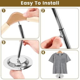 Coat Rack 40-70cm Height Adjustable Clothes Racks Multifunctional Household Bedroom Hanger Clothing Display Rack for Sweater Jac