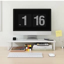 Multiple sizes desktop computer with elevated laptop display elevated dormitory desktop storage office screen base bracket