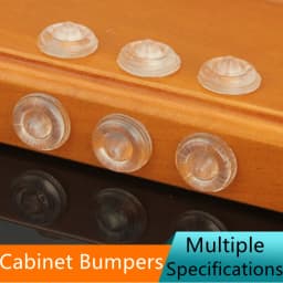 Self Adhesive Rubber Damper Buffer Cabinet Bumpers Silicone Furniture Pads Cushion Protective Toilets Drawer Door Pad Black