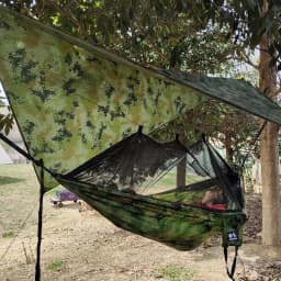 Lighten Up Portable Camping Hammock and Tent Awning Rain Fly Tarp Waterproof Mosquito Net Hammock Canopy 210T Nylon Hammocks