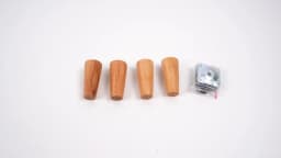4Pcs Solid Wood Furniture Legs Height 8/15/20/25 CM Oblique/Straight Sofa Bed Cabinet Table Chair Replacement Feet Sloping Foot