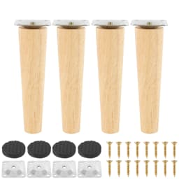 4Pcs Solid Wood Furniture Legs Height 8/15/20/25 CM Oblique/Straight Sofa Bed Cabinet Table Chair Replacement Feet Sloping Foot