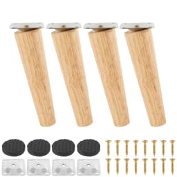 4Pcs Solid Wood Furniture Legs Height 8/15/20/25 CM Oblique/Straight Sofa Bed Cabinet Table Chair Replacement Feet Sloping Foot