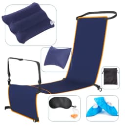 Footrest Hammock Travel Foot Hanger for Adults Baby Sleeping Bed in Airplane Train Bus Car Travelers Hammocks Rests Feet Legs