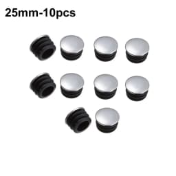 5/10Pcs Round Stainless Steel Furniture Leg Plug Tube Pipe Blanking Insert End Cap Non-slip Tube Dust Cover