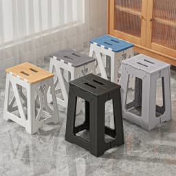 Adult Plastic Stool Home Portable High Stool Children Bathroom Stool Outdoor Camping Chair Folding Bench Mazar