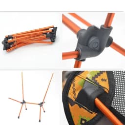 Outdoor Portable Folding Chairs with Carry Bag, Heavy Duty 90kg Capacity Ultralight Camping Folding Chairs for Beach playeras
