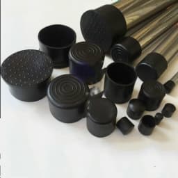 Black Non-slip Floor Protector Table Chair Leg Tips Caps Furniture Bottom Reduce Noise End Covers