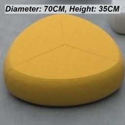 Nordic Stool Creative Ottoman Fashion Foot Stool Special-shaped Pebble Multifunctional Big Furniture for Home Portable Design