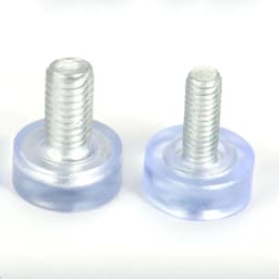 2/5/10/20Pcs Transparent M6 M8 Screw In Anti-slip Foot Pad Furniture Glide Levelling Feet Adjustable Leveler Pads