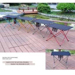 Moscow Stocked Portable Foldable Table Camping Computer Bed Tables Picnic Al Alloy Ultra Light Folding Desk Outdoor Furniture