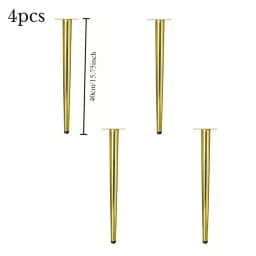 4pcs Furniture Leg Accessories Furniture Legs Metal Furniture Legs Replacement Living Room Bedroom Table Cabinet TV Stand Feet