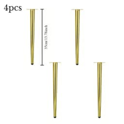 4pcs Furniture Leg Accessories Furniture Legs Metal Furniture Legs Replacement Living Room Bedroom Table Cabinet TV Stand Feet